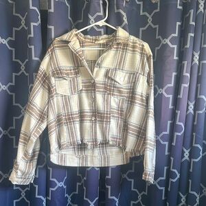 Alter’d State Plaid Button-Up Jacket